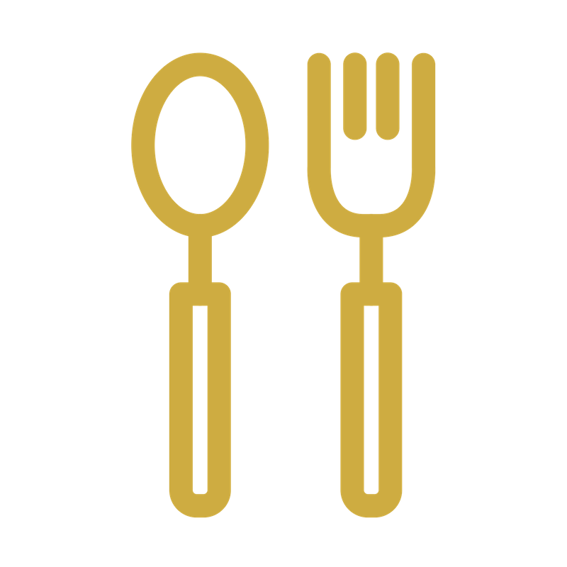 fork &amp; spoon gold